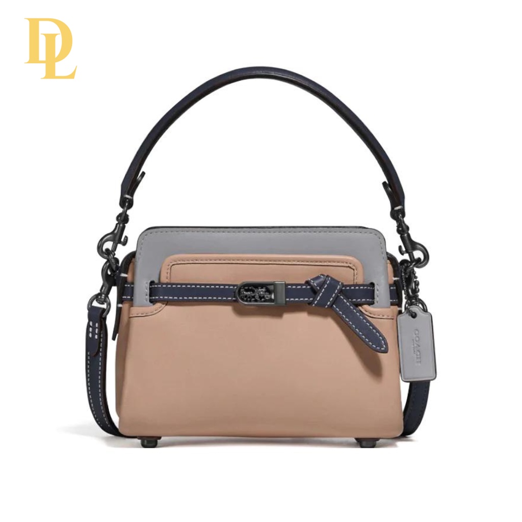 Coach Tate Carryall In Colorblock Taupe (C2586)