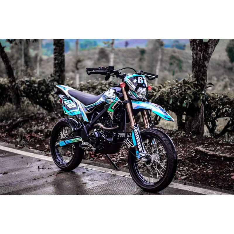COD DECAL STICKER CRF KLX GORDON,BF 230SE, LAMA, DTRACKER FULLBODY HOLOGRAM DESAIN BEBAS REQUEST