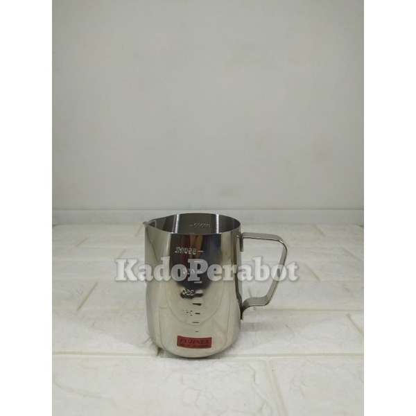 gelas takar stainless 304 - takaran kopi art - milk jug fujinex 600 ml