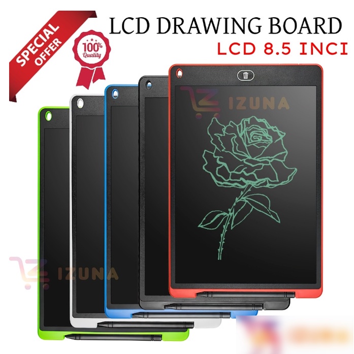 

LED Writing / Drawing Tab tablet 8.5 inch Board Papan layar Hapus tulis mainan Anak Sekolah Edukasi Gambar melukis Lukisan