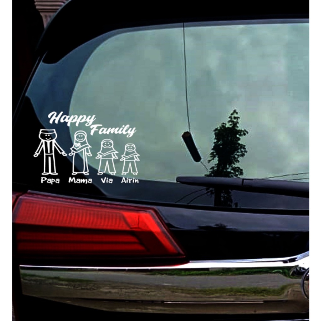 STICKER CUTTING HAPPY FAMILY /MOBIL