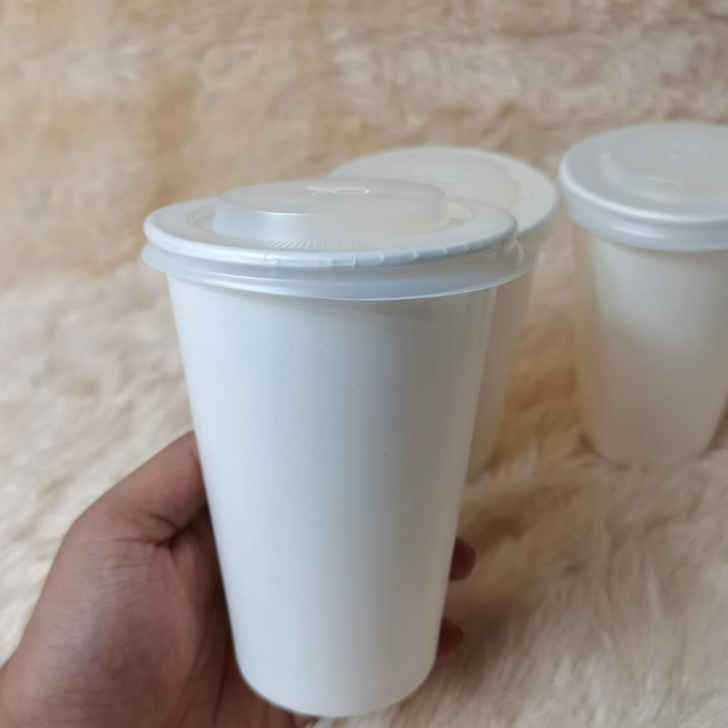 Paper Cup Ice Cold 16 Oz Starindo / Gelas Paper Cup 16oz Minuman Hot Ice Coffee Teh