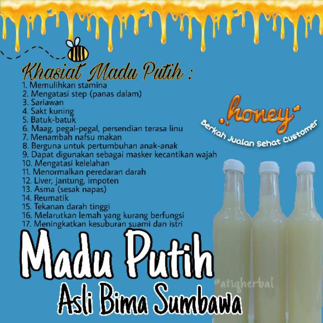 

PREMIUM HONEY❗❗ Madu Putih Susu