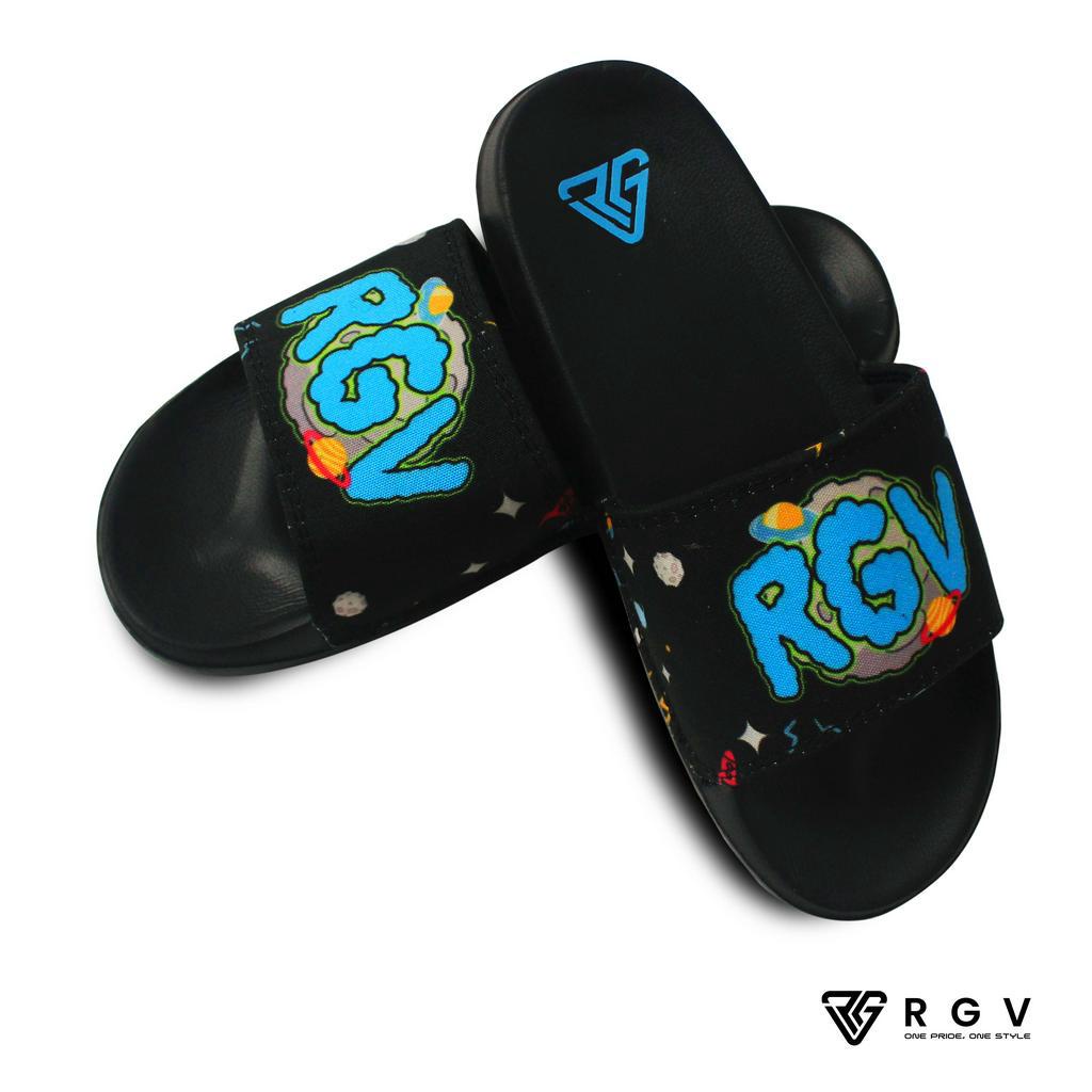 RGV - SANDAL PRIA DAN WANITA SLIDE SLIP ON SENDAL ANTI LICIN RINGAN SELOP OUTTER SPACE ASTROID