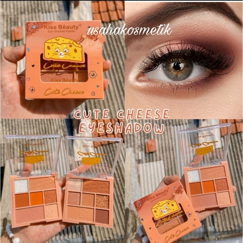 ECER!! EYESHADOW KISS BEAUTY PALETTE CUTE CHEESE NO. 87278 /792B