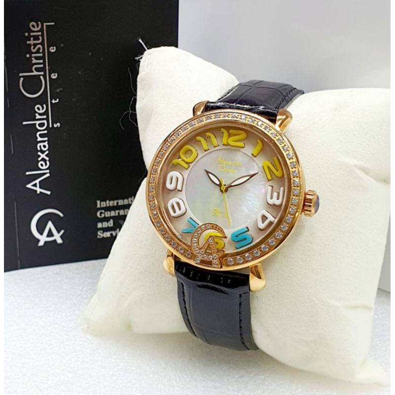 JAM TANGAN WANITA ORIGINAL ALEXANDRE CHRISTIE AC 2391 DIAMETER 4CM GARANSI 1THN /#alexander christie