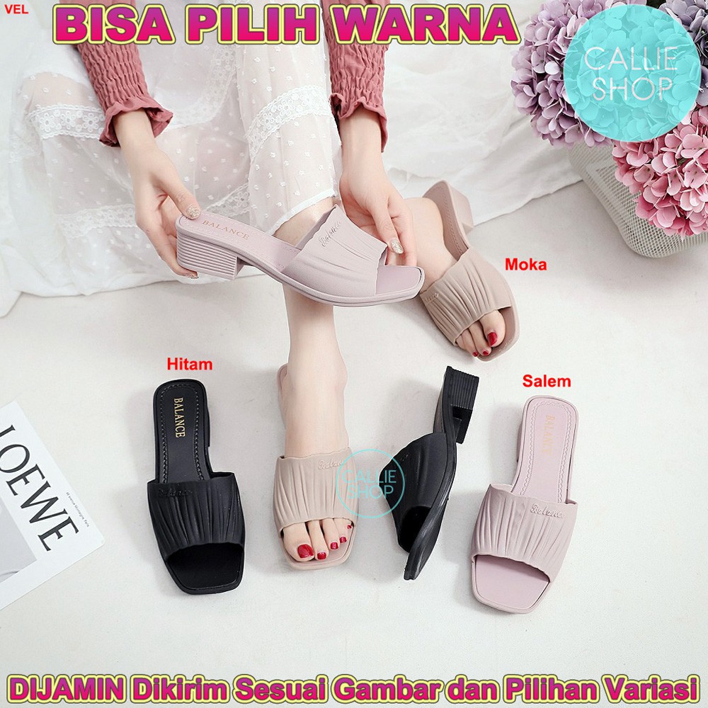 Sandal Jelly Hak Tsamara Kerut Balance 2041-1