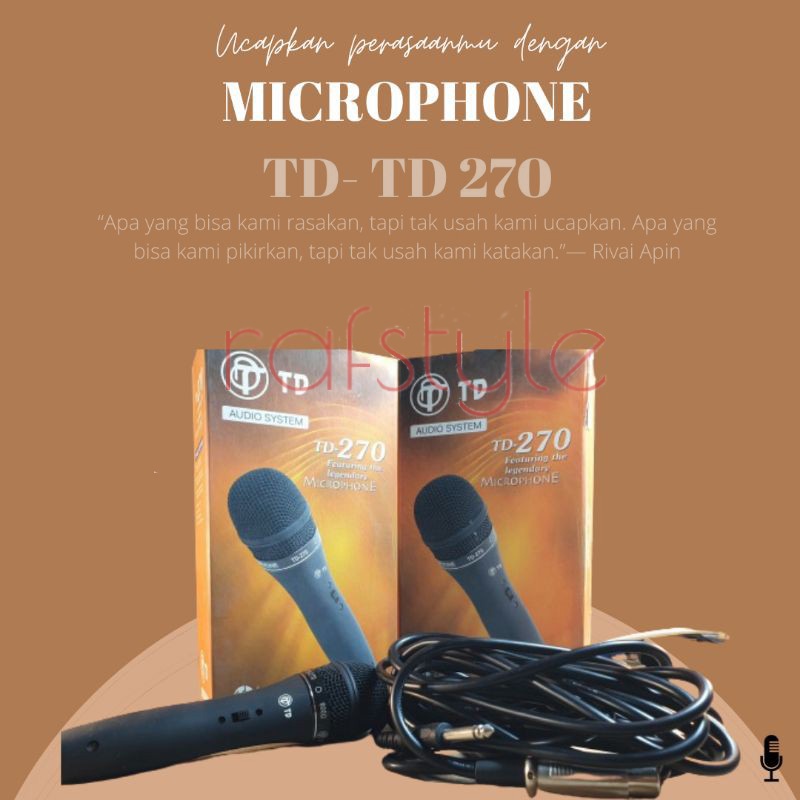 GOODDEALS MIC karaoke Microphone Twindog TD 270