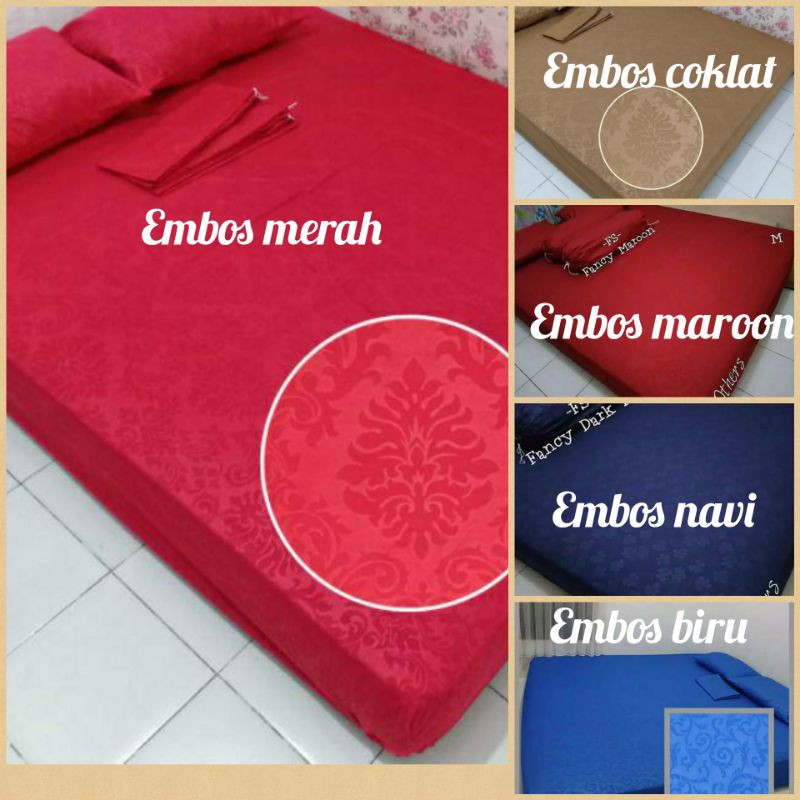 Sprei Embos polos / sprei Single / Uk. 90x200x15