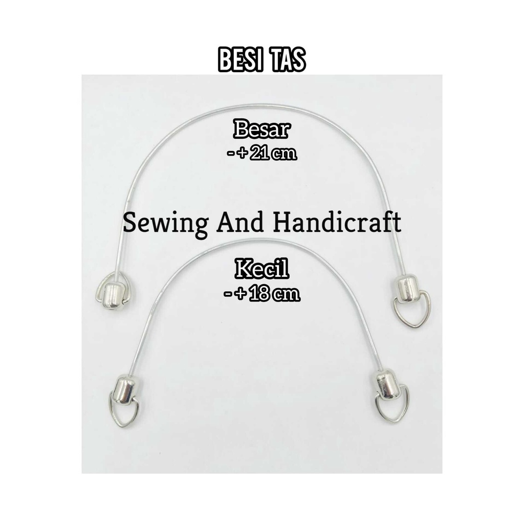 Gagang Besi Tas/Gagang Besi Tas Besar dan Kecil