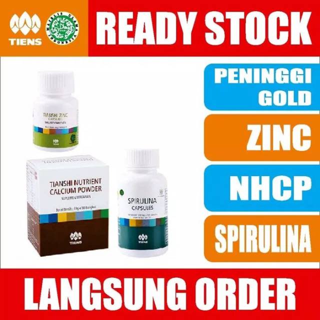 

Tiens Peninggi Badan - COD - Peninggi Badan Ampuh - Susu - Zinc NHCP Spirulina By Faliaherb