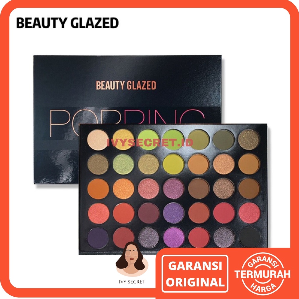 Beauty Glazed Eyeshadow POPPING 35 Colors Beauty Glazed POPPING Eyeshadow Matte Eyeshadow Palette