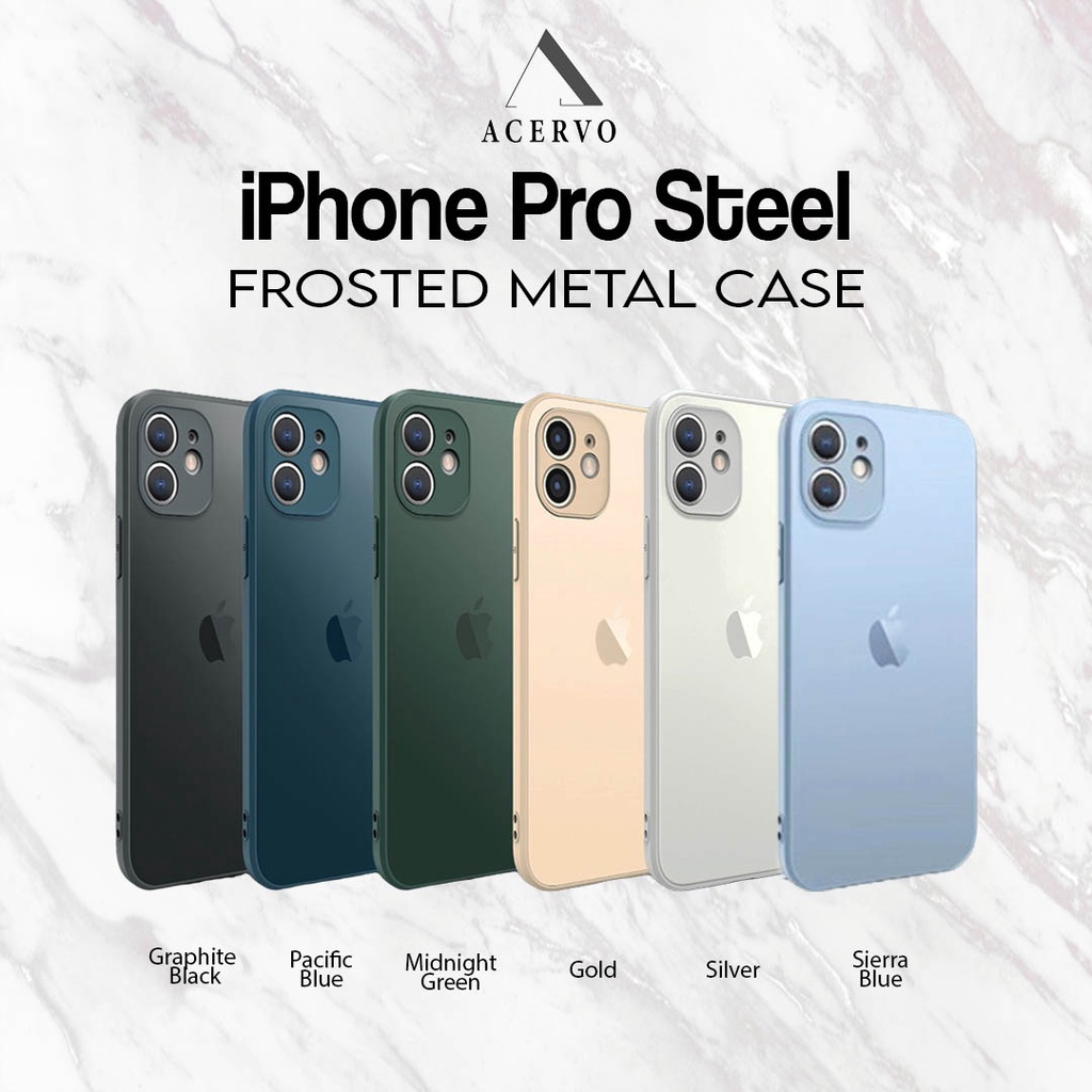 Pro Steel Frosted Metal Matte iPhone Case 11 12 13 Pro Max