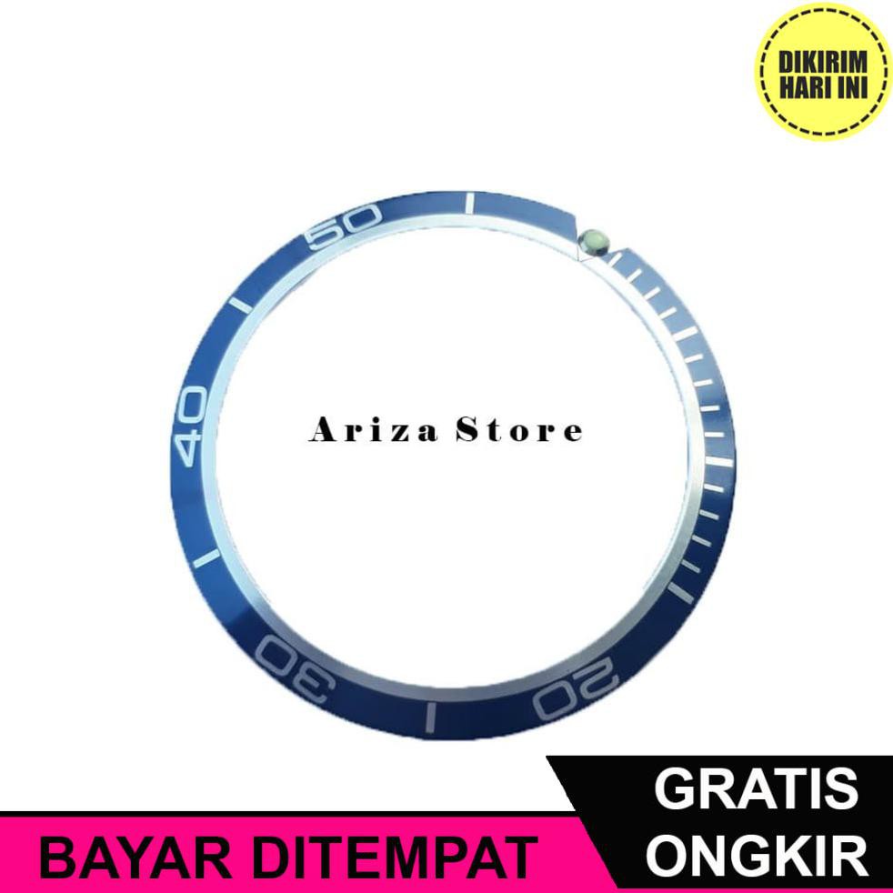 (BAYAR DITEMPAT) OE5302 RING BEZEL INSERT OMEGA SEAMASTER BIRU