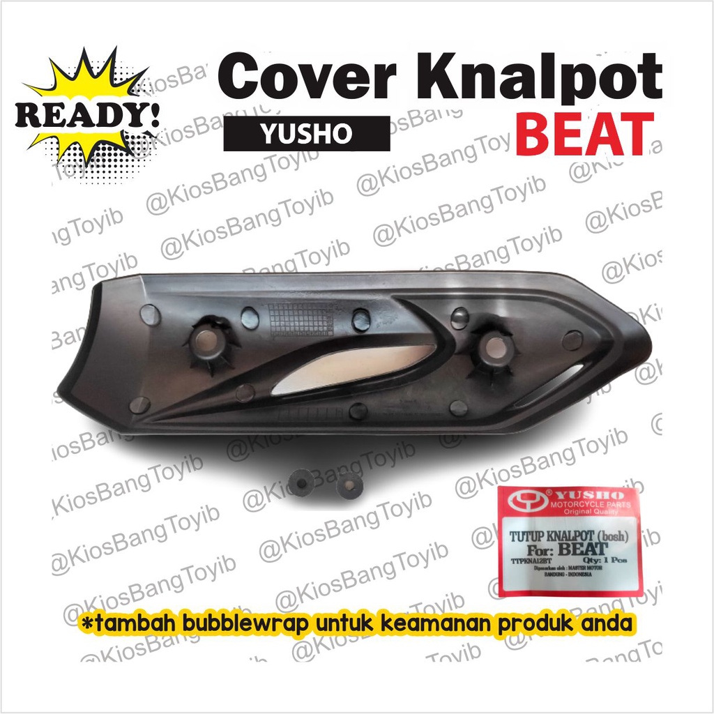 Cover Tutup Tameng Pelindung Knalpot + Bosh Honda BEAT Karbu (yusho)