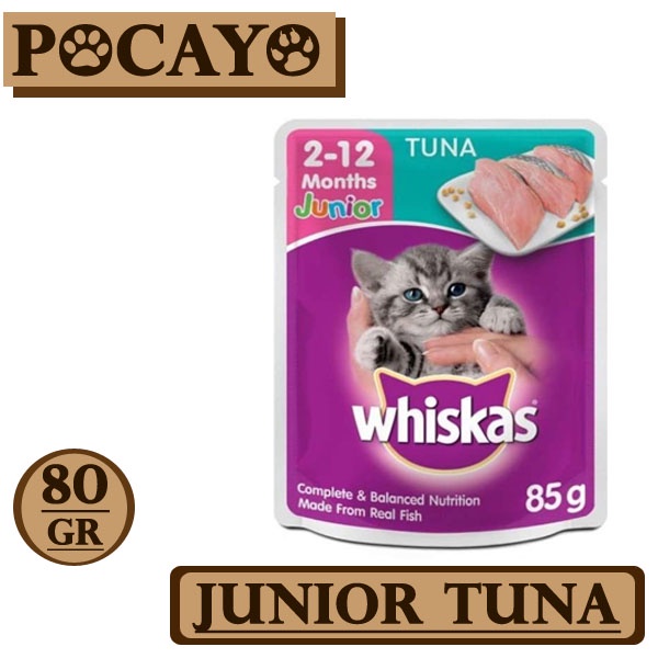 Whiskas Pouch Junior Tuna 80gr