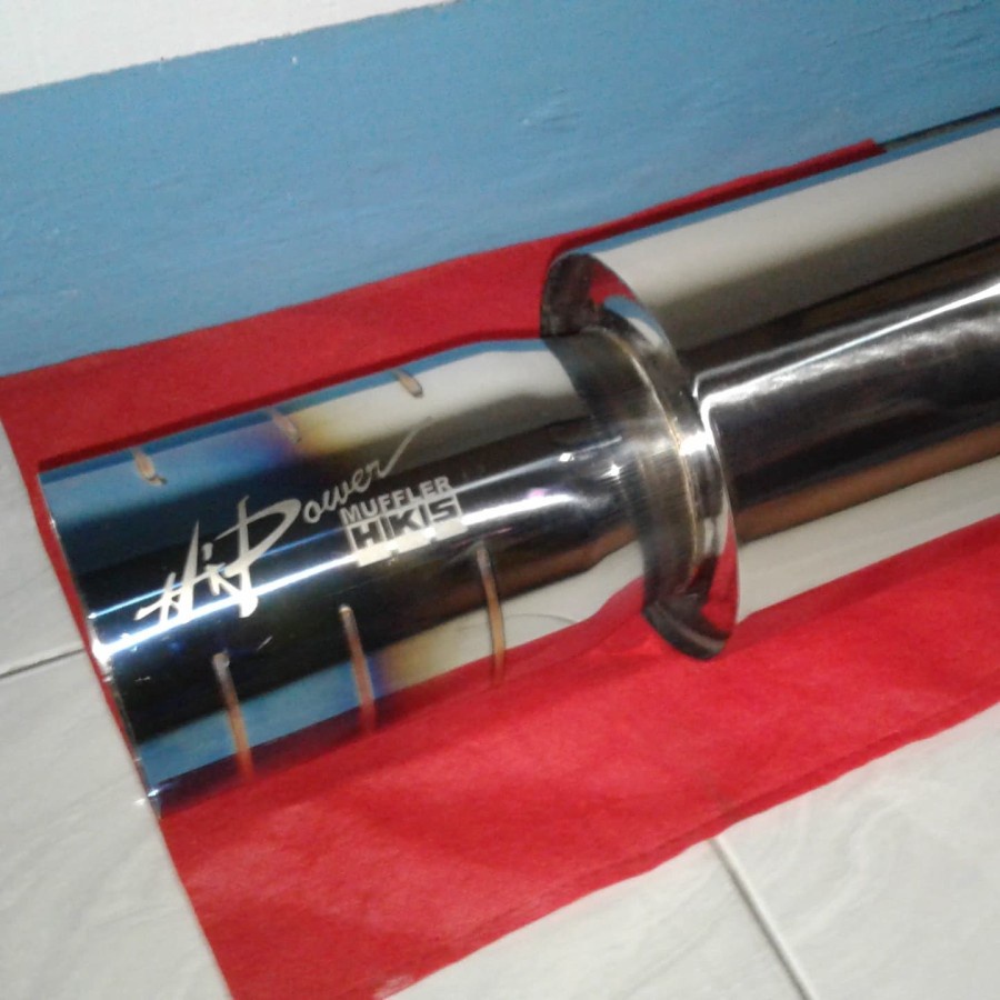 Knalpot Mobil HKS Hippower Blue Suara Bass Bulat