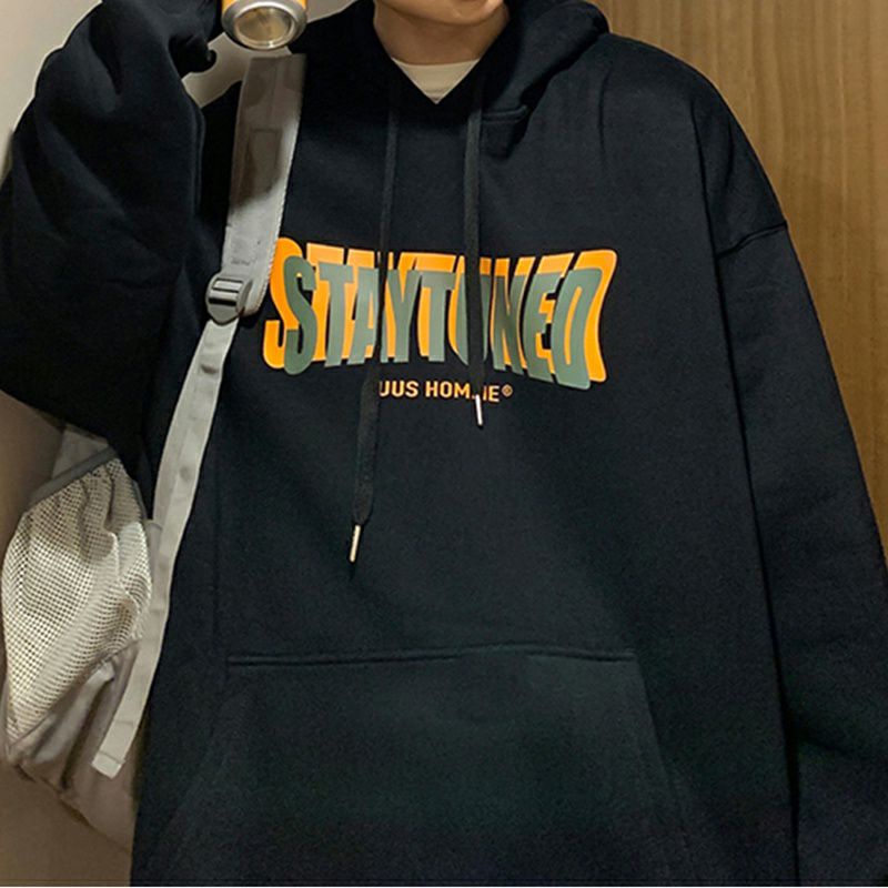 S - XXXXXL(6XL) Hoodie STAYTUNED Jumper Fleece Unisex Korean Style Jaket Sweatshirts Stay Tuned S M L XL 2XL 3XL 4XL 5XL 6XL