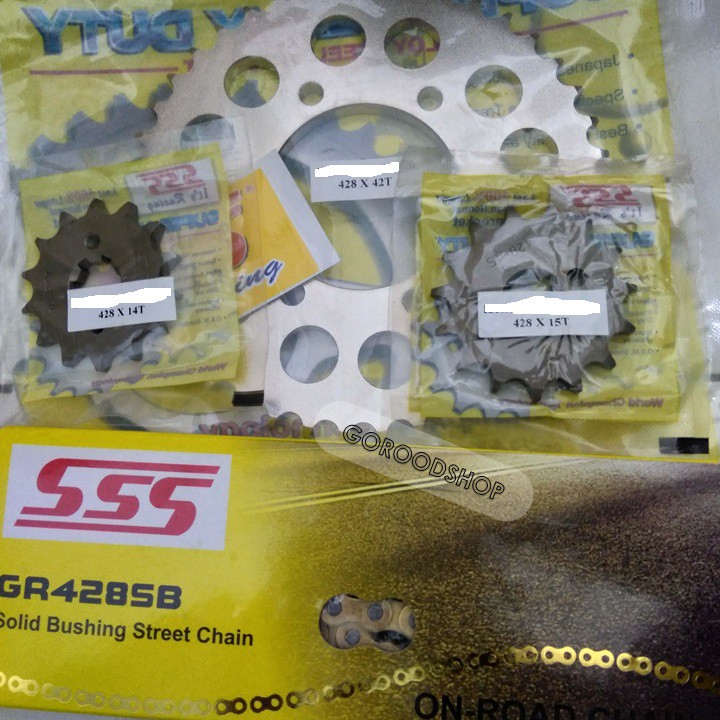 Jual GEAR SET CB 150 GOLD SSS PART Shopee Indonesia
