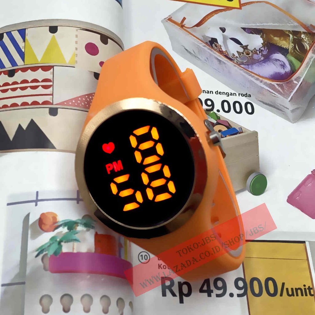 JAM TANGAN LED WATCH Cewek&amp;cowok Rubber Digital