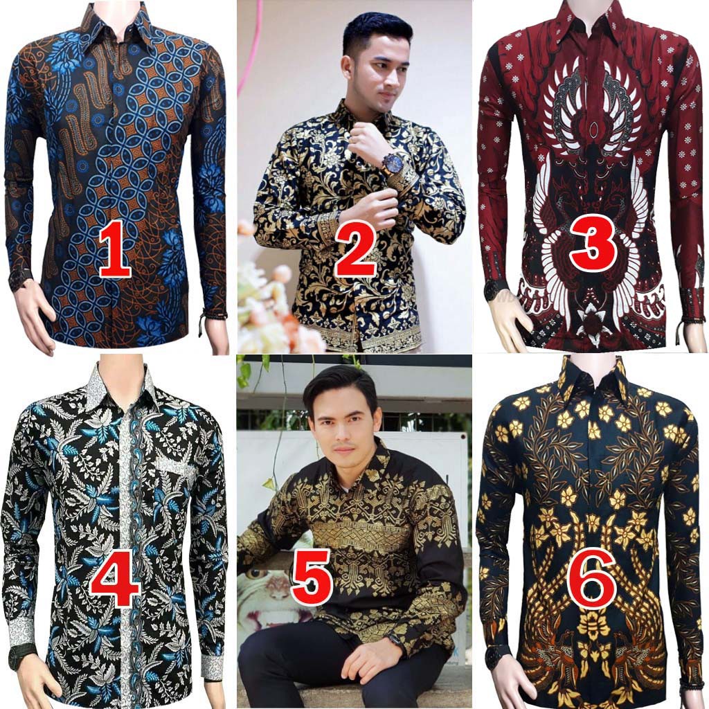  BATIK  LENGAN  PANJANG  MOTIF PERADA SOGAN Shopee  Indonesia