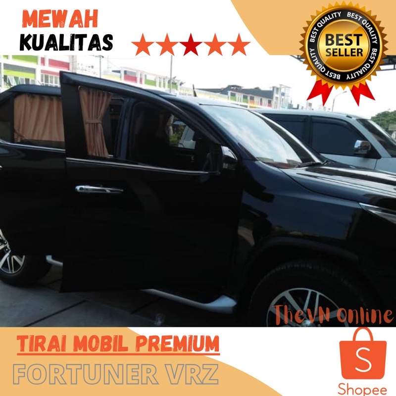 tirai horden mobil all new fortuner 2020 mewah bukan kaca film