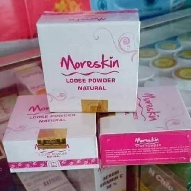 MORESKIN LOOSE POWDER NASA / MORESKIN  BEDAK TABUR NASA