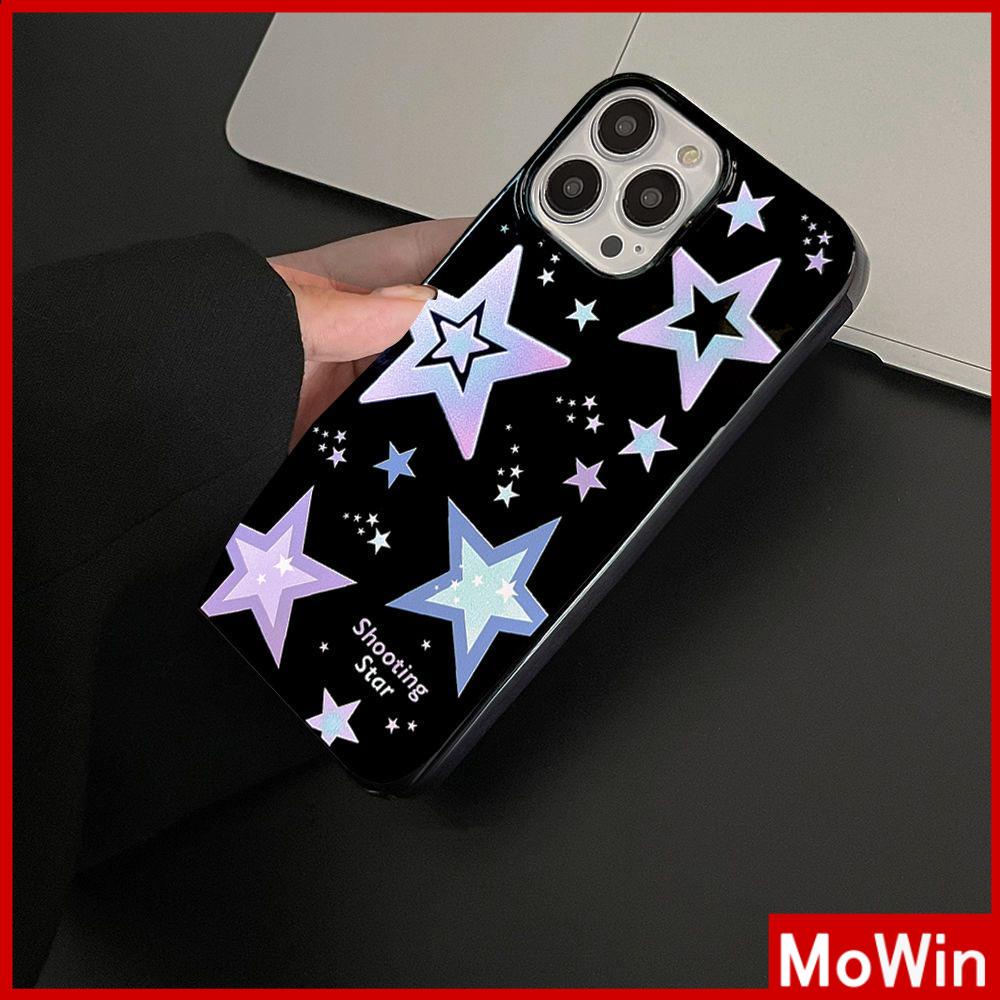 For iPhone 14 Pro Max iPhone Case Soft Case TPU Black Glossy Candy Shell Shockproof Protection Camera Stars Cute Compatible For iPhone 13 Pro Max 12 Pro Max 11 7plus xr xs max