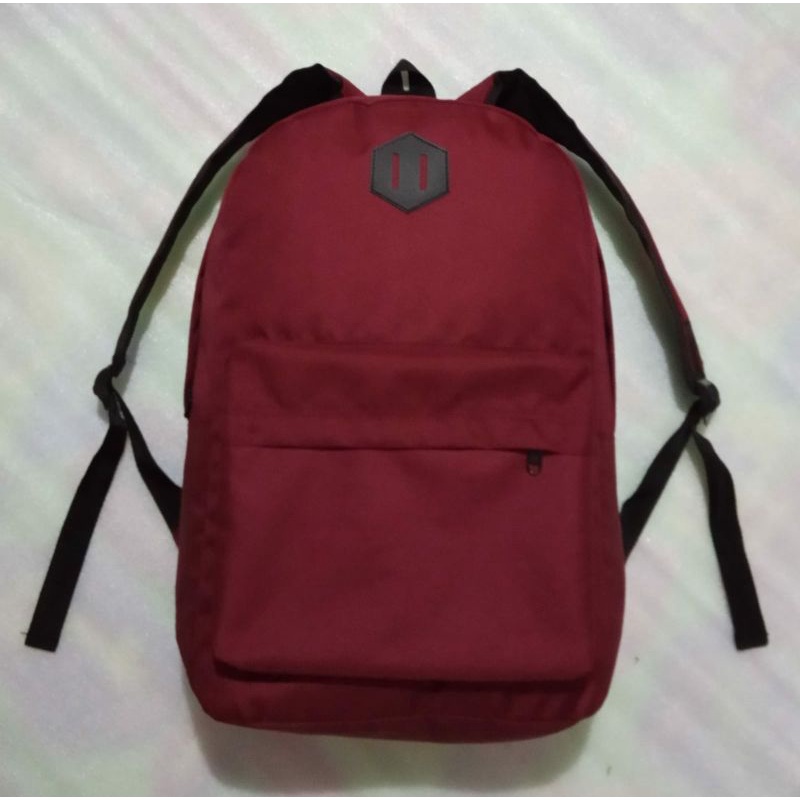 TAS RANSEL PRIA&amp;WANITA POLOS TAS SEKOLAH