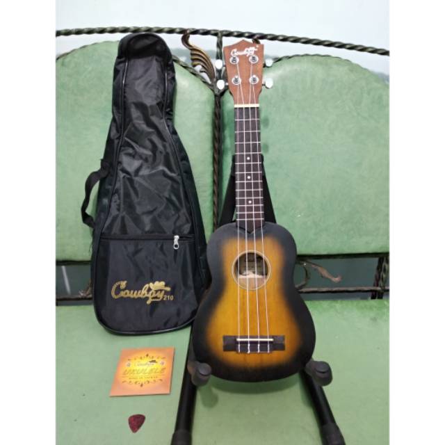 Ukulele Soprano Cowboy Original Tipe UK-21 Bonus Tas Senar Pick Murah Jakarta