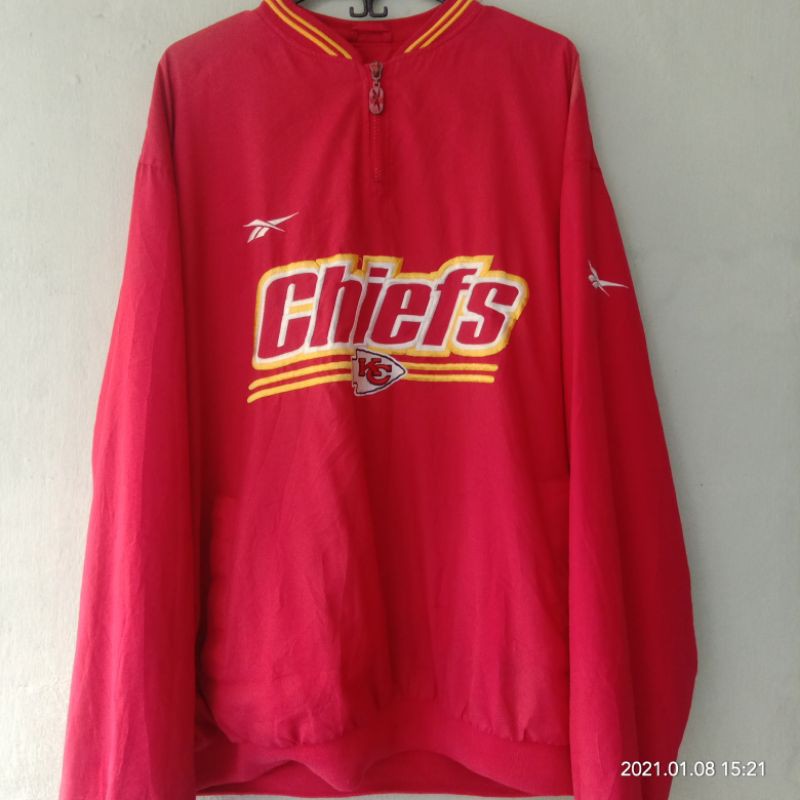 JAKET JERSEY SECOND ORIGINAL VINTAGE 90s REEBOK x KANSAS CITY CHIEFS NFL