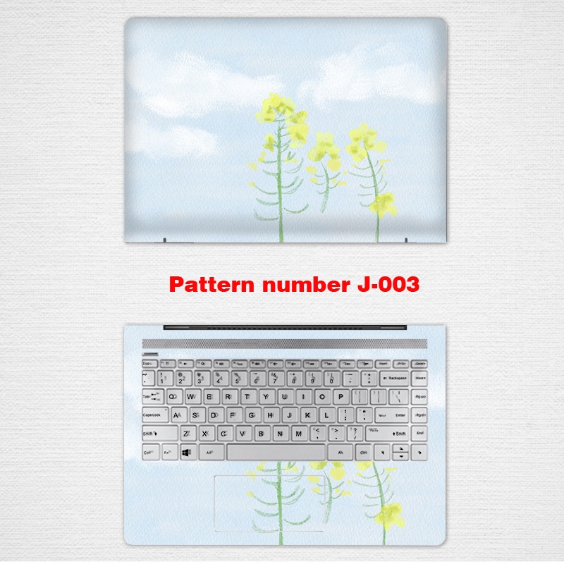 DAISY Floral Computer Stickers Computer Laptop Skin Vinyl 2 Sides Laptop Skin for 11/12/13/14/15/17 Inch Universal Lenovo Ideapad14 / 15s Xiaoxin Pro16 Computer Sticker Air15 S415 S435 S410p Notebook Film S405 S400 G50 Y50-70 Shell Protective Film
