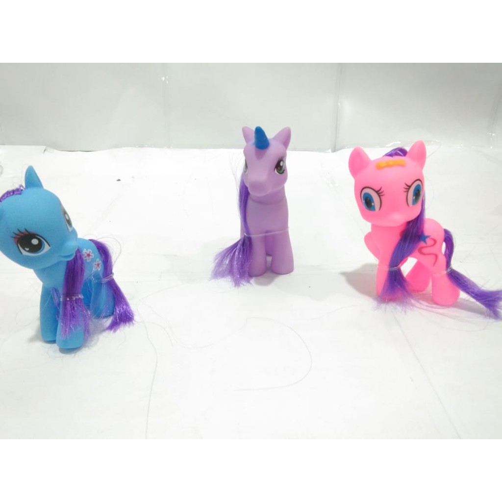 Mainan Anak  Figur Kuda Pony - Figure my Little Pony 3 Pcs - 536-9