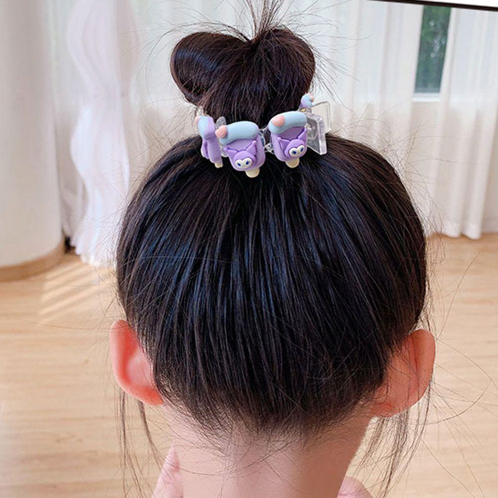 Needway Jepit Rambut Anak Warna-Warni Fashion Kuromi Cute Melody Kawaii Korean Style Hair Claw