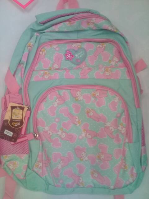 Tas ransel anak sekolah  back pack silver girl alto