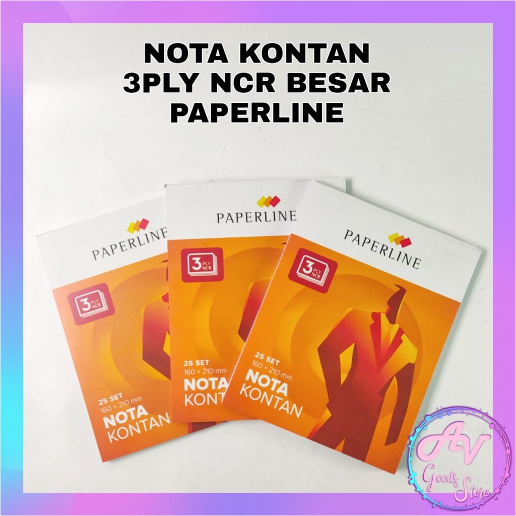 

Nota / 1Pcs Nota Kontan Paperline BESAR 3PLY (NK B3 NCR)