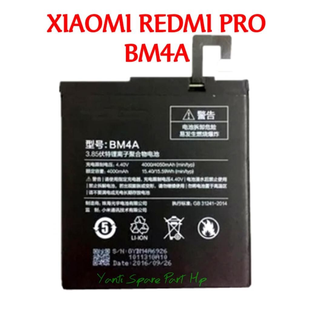 Baterai Xiaomi Redmi Pro BM4A Original New