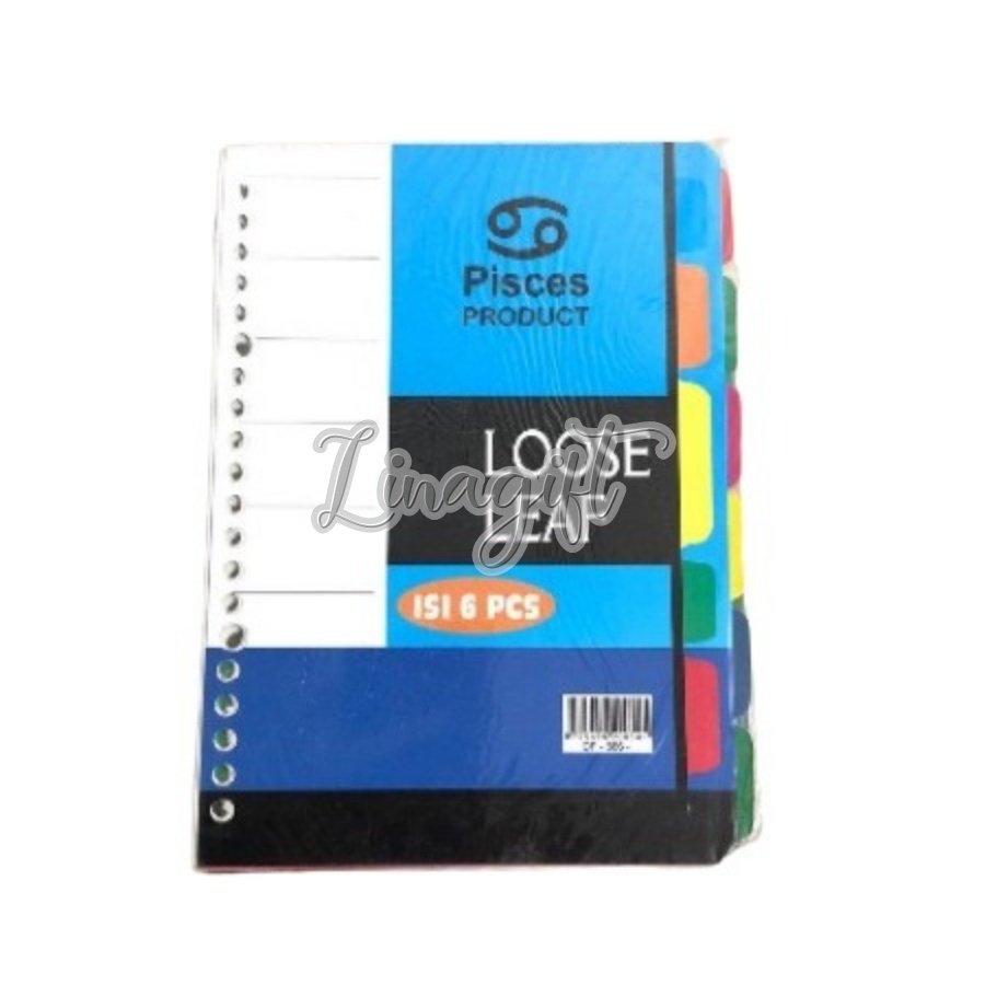 PEMBATAS BINDER FILE WARNA UKURAN B5 SEKAT 8/ A5 SEKAT 6 DAN 8