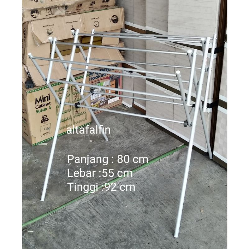 JEMURAN HANDUK,BAJU KECIL LIPAT ALUMINIUM 80 CM