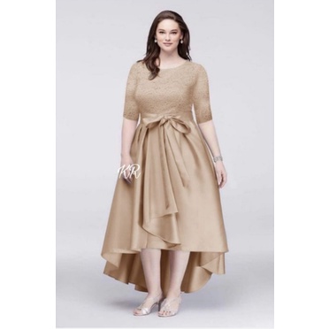 Baju Dress Pesta Wanita Model Terbaru Kekinian Kondangan Imlek Natal Pesta Brukat Selutut Dress Manu