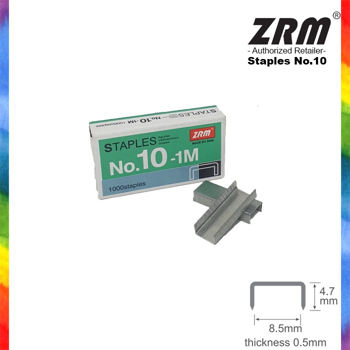 

ZRM Staples / Isi Stapler No.10 1 box