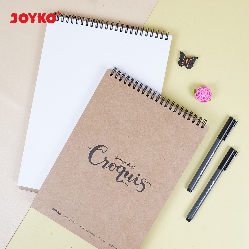 

SKETCHBOOK JOYKO SKBK-722 | BUKU SKETSA GAMBAR SPIRAL ATAS | COVER KARTON TEBAL