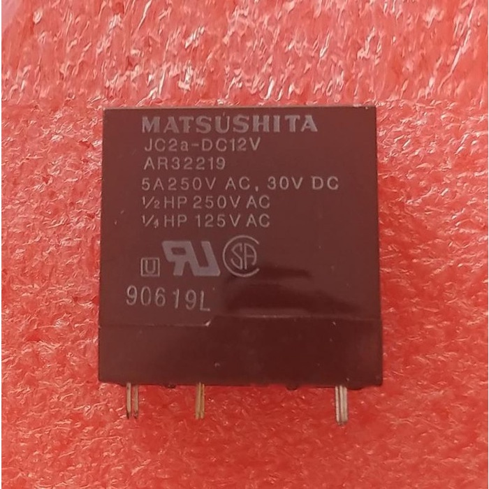 Relay 12V 6 Pin JC2a-DC12V Matsushita