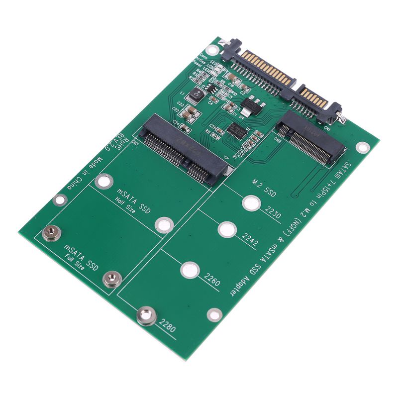 Btsg Untuk M.2 NGFF Msata SSD Ke 3.0 2.5 &quot;Adapter M2 PCI SSD Converter Riser Card