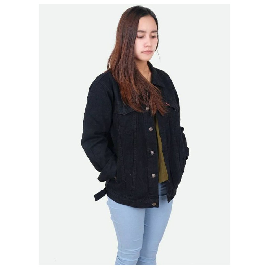 Jaket Jeans Wanita - Jaket Denim Wanita Premium All Size - Jaket Wanita Jumbo Oversize - Jaket Army