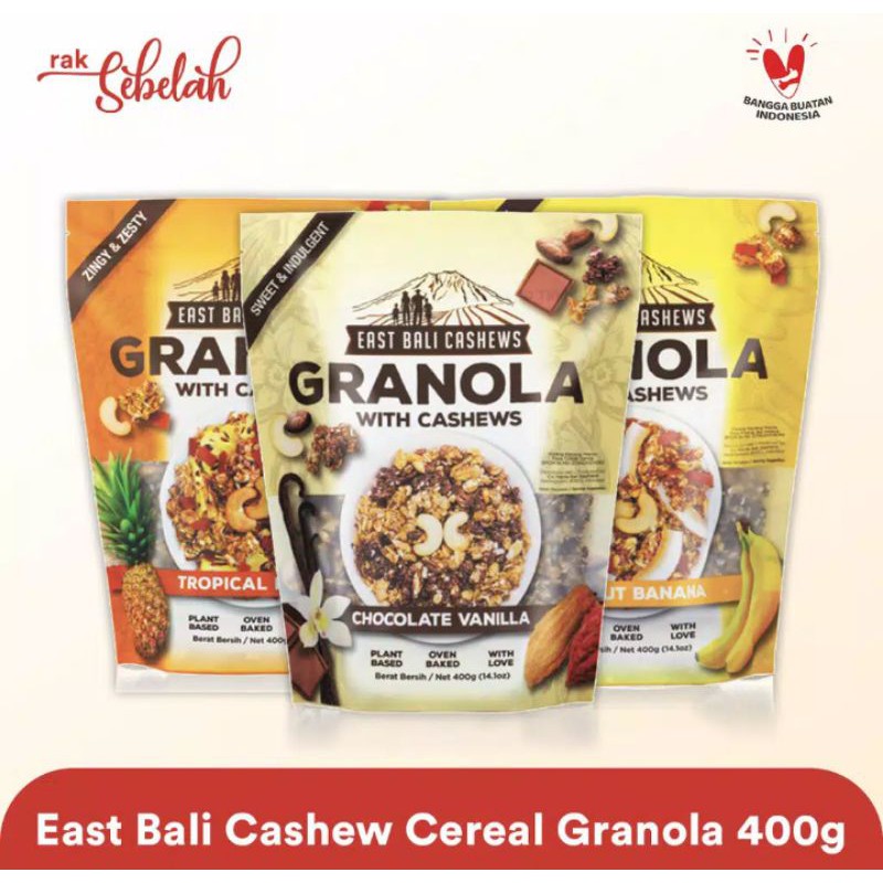 

East Bali Termurah Cashews Granola 400gr Sereal Cashew