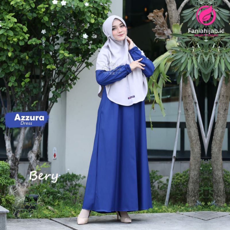 Gamis menyusui Katun Toyobo Premium *Azzura Dress* By Fania Hijab