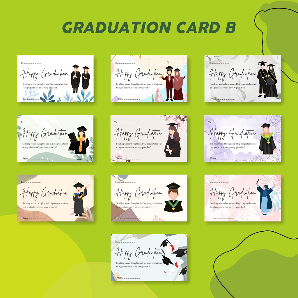 (GRADUATION CARD) UCAPAN WISUDA/ SELAMAT WISUDA/ GRADUATION GIFT/ KARTU UCAPAN WISUDA GC-B
