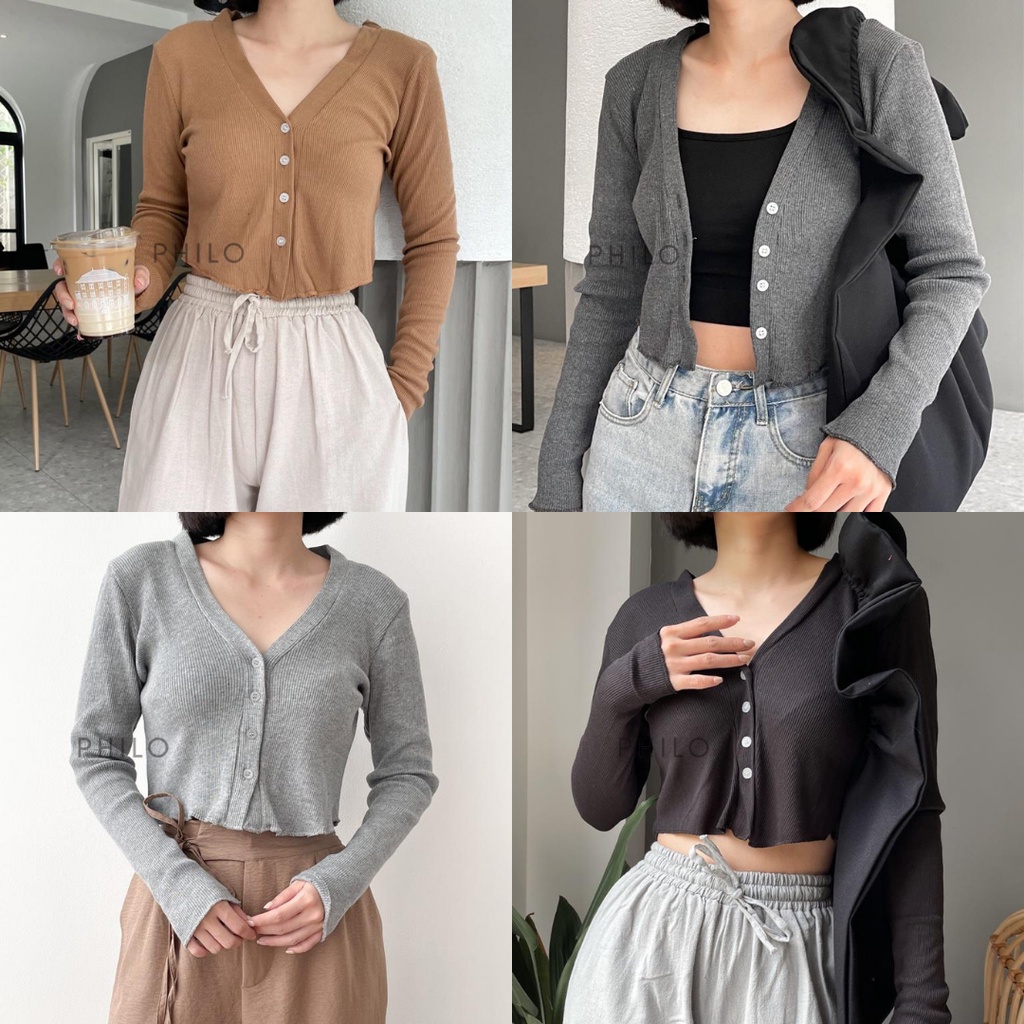 PHILO - Luna Cardigan Knit // Cardigan / Cardigan Crop / Cardigan Knit