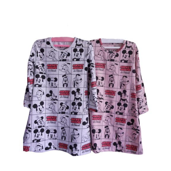 Kaos Tunik Anak  Lengan Panjang karakter Mickey  Mouse  Size 